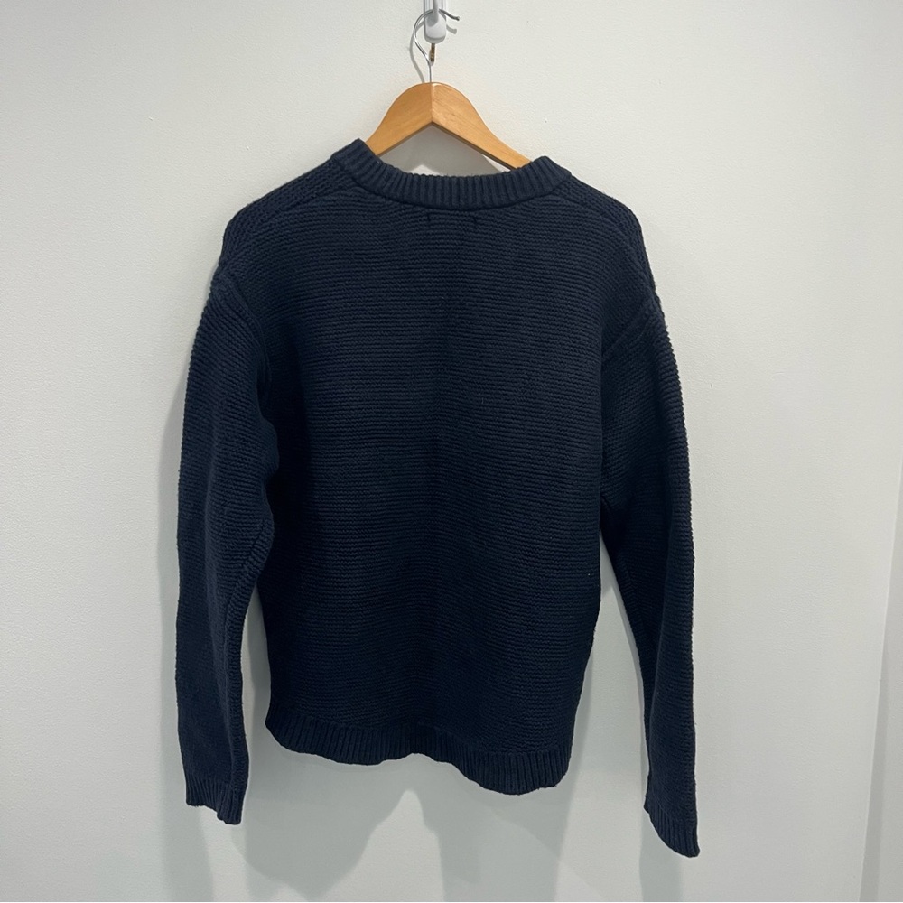 BANANA REPUBLIC Chunky Cable Knit Sweater Navy Blue | Women’s large